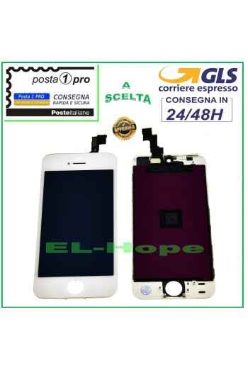 RETINA LCD-DISPLAY FÜR APPLE IPHONE 5S TOUCHSCREEN WEISSES GLASBILDSCHIRM + RAHMEN