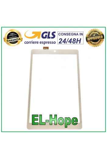 TOUCHSCREEN-GLAS FÜR TABLET ALCATEL WIND TAB 8 One PIXI 3 OT 9022 9022X WEISS