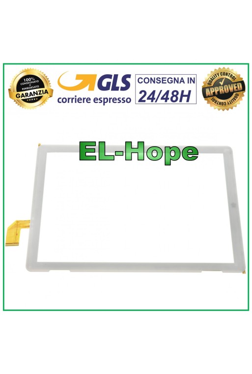 TOUCHSCREEN-GLAS FÜR MEDIACOM SmartPad iyo 10 4G M-SP1FY4G WEISS ORIGINAL