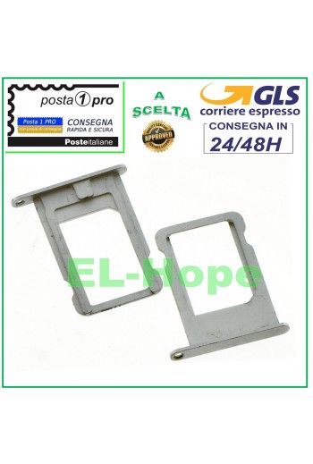 Slot Cart Fach Nano SIM Karte Halter Apple iPhone 5s Silber Kartengehäuse