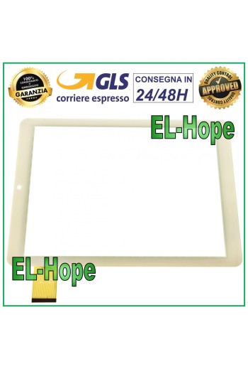 TOUCHSCREEN-GLAS TABLET AUDIOLA TAB-0397 3G DIGITIZER 9.7 ORIGINAL WEISS