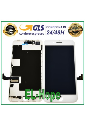LCD-DISPLAY FÜR APPLE IPHONE 8 PLUS TOUCHSCREEN WEISSES GLAS GLEICH DEM ORIGINAL