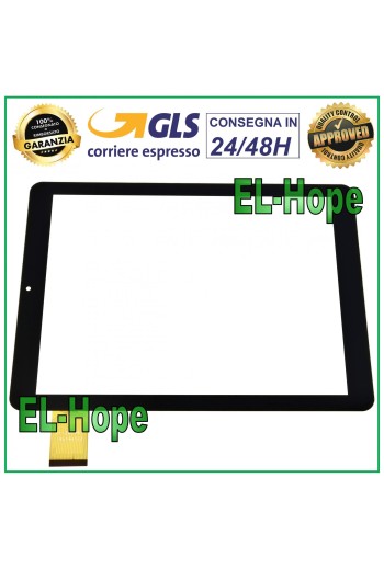 TOUCHSCREEN-GLAS TABLET MAJESTIC TAB-397 3G DIGITIZER 9.7 ORIGINAL SCHWARZ