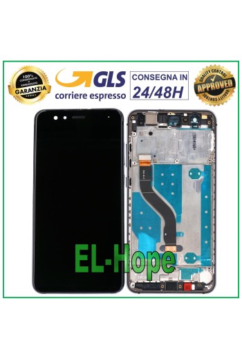 LCD-DISPLAY + RAHMEN FÜR HUAWEI P10 LITE WAS-LX1 LX1A TOUCHSCREEN SCHWARZER BILDSCHIRM