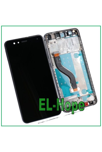 LCD-DISPLAY + RAHMEN FÜR HUAWEI P10 LITE WAS-LX1 LX1A TOUCHSCREEN SCHWARZER BILDSCHIRM