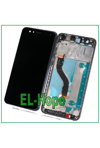 LCD-DISPLAY + RAHMEN FÜR HUAWEI P10 LITE WAS-LX1 LX1A TOUCHSCREEN SCHWARZER BILDSCHIRM