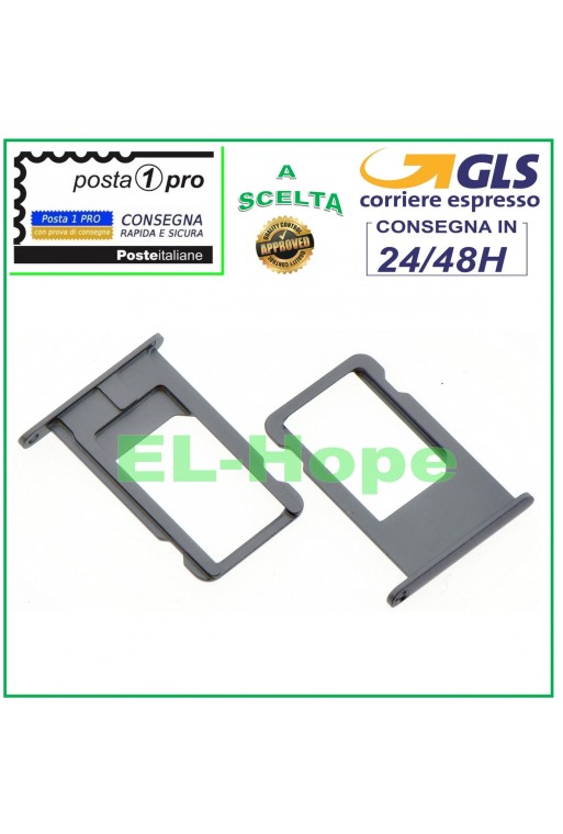 Slot Cart Fach Halter Nano SIM Karte Kartengehäuse für iPhone 6 Plus Grau