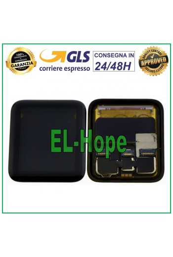 TOUCH SMARTWATCH LCD-DISPLAY FÜR APPLE WATCH SERIES 3 GPS 3G 4G LTE 38MM GLAS