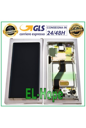 ORIGINAL LCD-DISPLAY SAMSUNG GALAXY NOTE 10 SM-N970 N970F TOUCHSCREEN WEISS