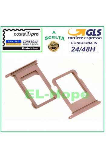 Slot Cart Fach Halter Nano SIM Karte für Apple iPhone 7 7G 7+ Plus Pink