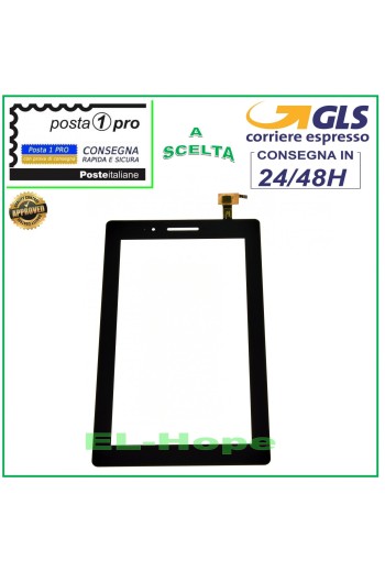 TOUCHSCREEN-GLAS LENOVO TAB 3 Essential TB3-710F 710L 710i DIGITIZER 7.0 SCHWARZ