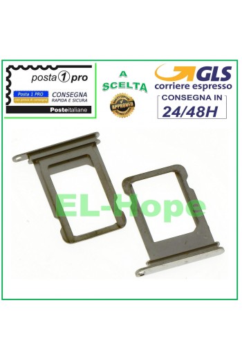 Slot Cart Fach Halter Nano SIM Karte Kartengehäuse für Apple iPhone X Silber