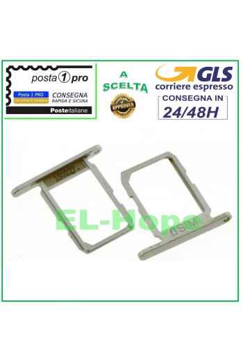 Slot Cart Fach Nano SIM-Kartenhalter Samsung Galaxy S6 G920F Silber