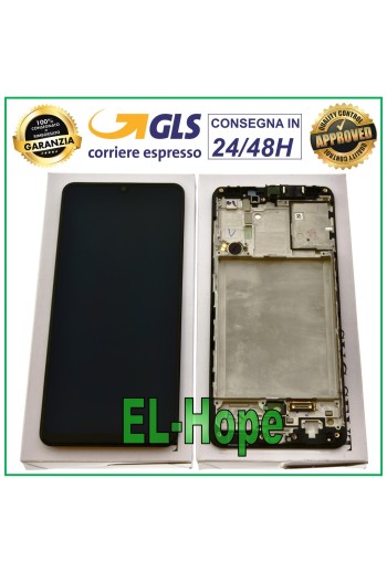ORIGINAL LCD-DISPLAY + RAHMEN SAMSUNG GALAXY A31 SM-A315F A315 TOUCHSCREEN SCHWARZ
