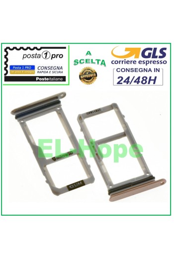 SLOT CART FACH NANO SIM MICRO SD SAMSUNG GALAXY A3 2017 A320 F ROSA