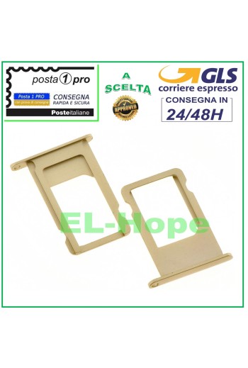 Slot Cart Fach Nano SIM-Kartenhalter Apple iPhone 6S 6S+ Plus Gold