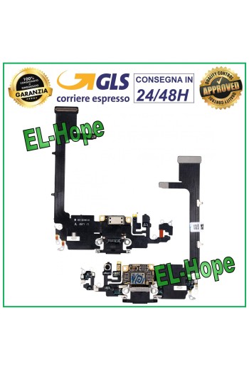 APPLE IPHONE 11 PRO LADEANSCHLUSS MIKROFON FLACHDOCK LADECHIP SCHWARZ