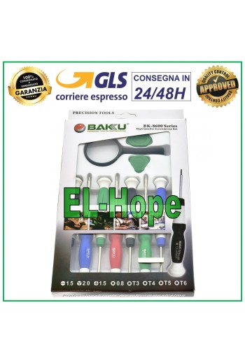 SET 11 STK OBJEKTIV-SCHRAUBENDREHER BAKU BK-8600 WERKZEUGSATZ FÜR IPHONE TABLET IPAD