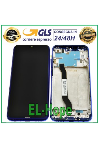 LCD-DISPLAY + ORIGINALRAHMEN XIAOMI REDMI NOTE 8 M1908C3JE TOUCHSCREEN BLAU