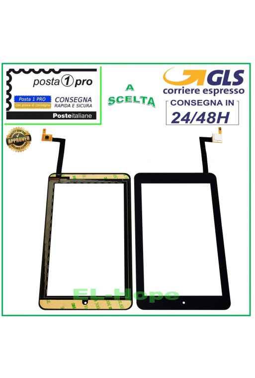 TOUCHSCREEN-GLAS Alcatel One Touch 7 P310A P310X DIGITIZER ORIGINAL SCHWARZ