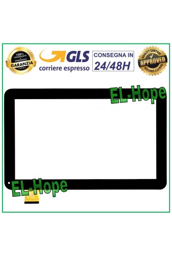 TOUCHSCREEN-GLAS MEDIACOM M-MP1S2A3G SMARTPAD S2 3G 10.1 TABLET ORIGINAL SCHWARZ