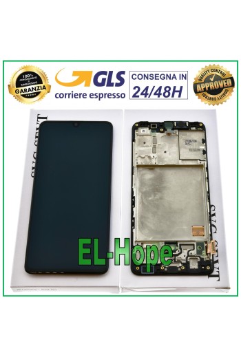 LCD-DISPLAY + ORIGINALRAHMEN SAMSUNG GALAXY A41 SM-A415 A415F TOUCHSCREEN SCHWARZ
