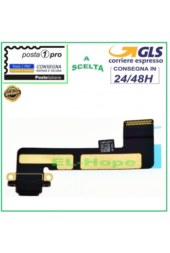 APPLE IPAD Mini A1432 A1454 A1455 LADEANSCHLUSS LADESTATION FLACH FLEX SCHWARZ