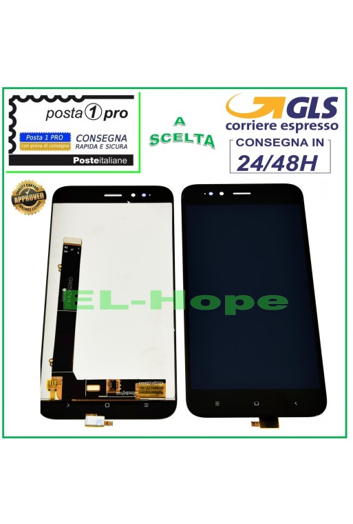 LCD-DISPLAY FÜR XIAOMI MI 5X A1 MI5X MIA1 MDG2 TOUCHSCREEN SCHWARZER GLASBILDSCHIRM