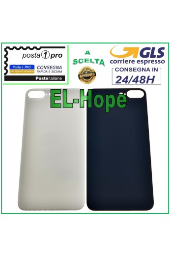 Glasrückseite Akkudeckel für Apple iPhone 8 Plus Backcover Weiß