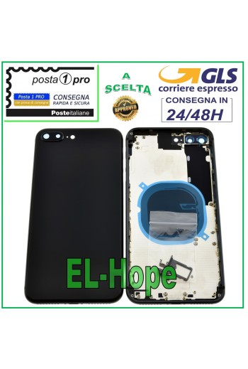 BACKCOVER RAHMEN FÜR APPLE IPHONE 8 PLUS BACKCOVER SCHWARZ