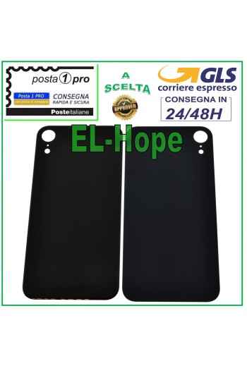 GLAS RÜCKSEITE BATTERIE ABDECKUNG FÜR APPLE IPHONE XR BACKCOVER SCHWARZ