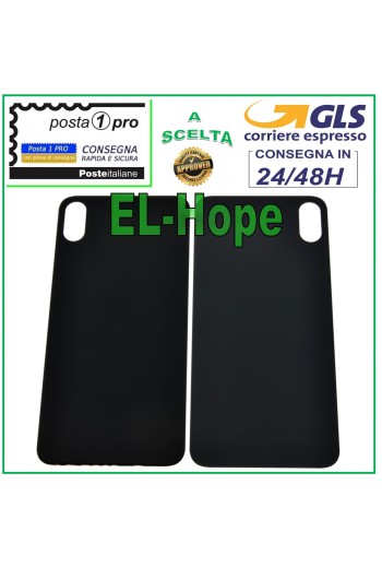 GLAS RÜCKSEITE BATTERIE ABDECKUNG FÜR APPLE IPHONE XS MAX COVER SCHWARZ