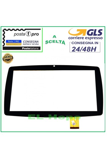 TOUCHSCREEN-GLAS LISCIANI MY TAB Barbie Smart Evolution MP0100989 7.0 SCHWARZ