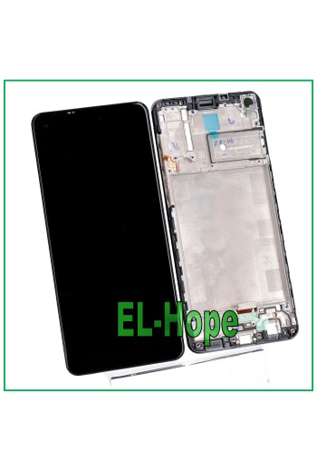 LCD-DISPLAY + RAHMEN FÜR SAMSUNG GALAXY A21S SM A217F TOUCHSCREEN SCHWARZES GLAS