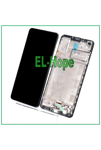 LCD-DISPLAY + RAHMEN FÜR SAMSUNG GALAXY A21S SM A217F TOUCHSCREEN SCHWARZES GLAS