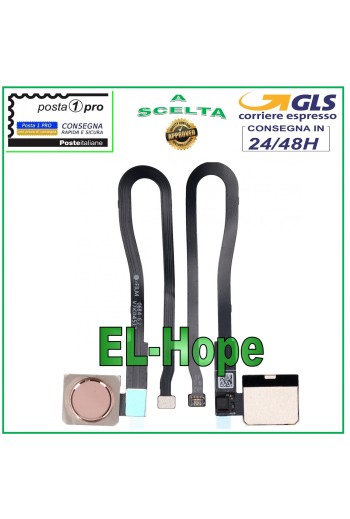 FLACHE FINGERABDRUCKSENSOR-TASTE HUAWEI MATE 10 PRO BLA-L09 ROSA