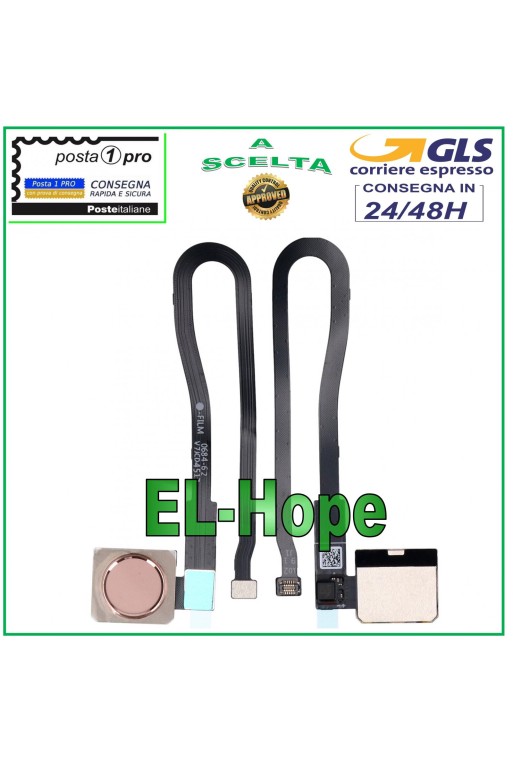 FLACHE FINGERABDRUCKSENSOR-TASTE HUAWEI MATE 10 PRO BLA-L09 ROSA