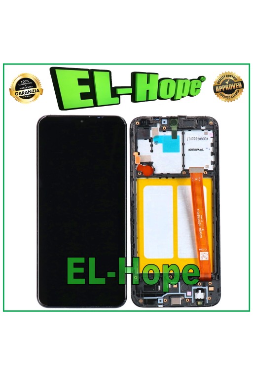 LCD-DISPLAYRAHMEN FÜR SAMSUNG GALAXY A20E SM A202F TOUCHSCREEN-GLAS MONTIERT