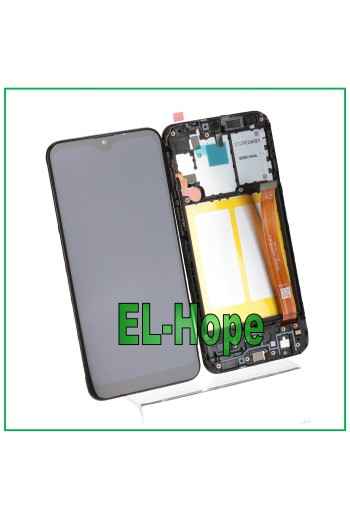 LCD-DISPLAYRAHMEN FÜR SAMSUNG GALAXY A20E SM A202F TOUCHSCREEN-GLAS MONTIERT