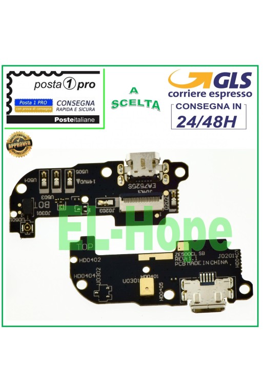 LADEANSCHLUSS ASUS ZENFONE 2 ZE500CL Z00D MIKROFON FLACH FLEX DOCK LADEN
