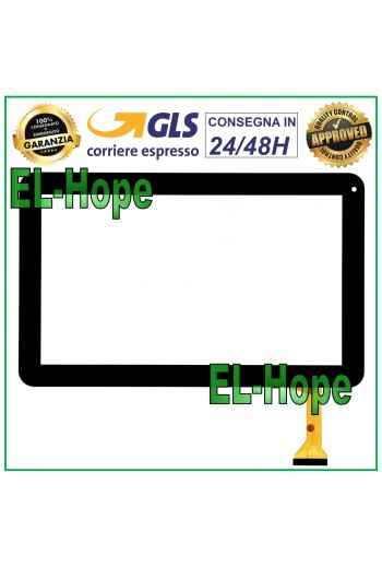 TOUCHSCREEN-GLAS TABLET MAJESTIC TAB-201 3G DIGITIZER 10,1  ORIGINAL SCHWARZ