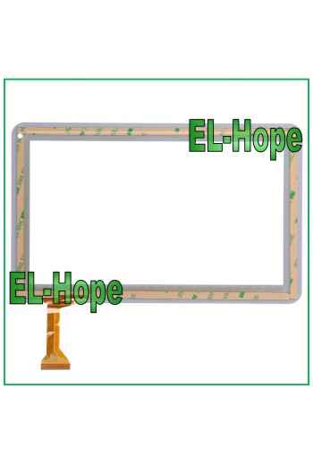TOUCHSCREEN-GLAS-TABLET MAJESTIC TAB-201 3G DIGITIZER 10,1  ORIGINAL WEISS