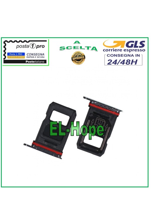 SLOT CART FACH NANO SIM KARTENHALTER ONEPLUS 7 PRO SCHWARZ