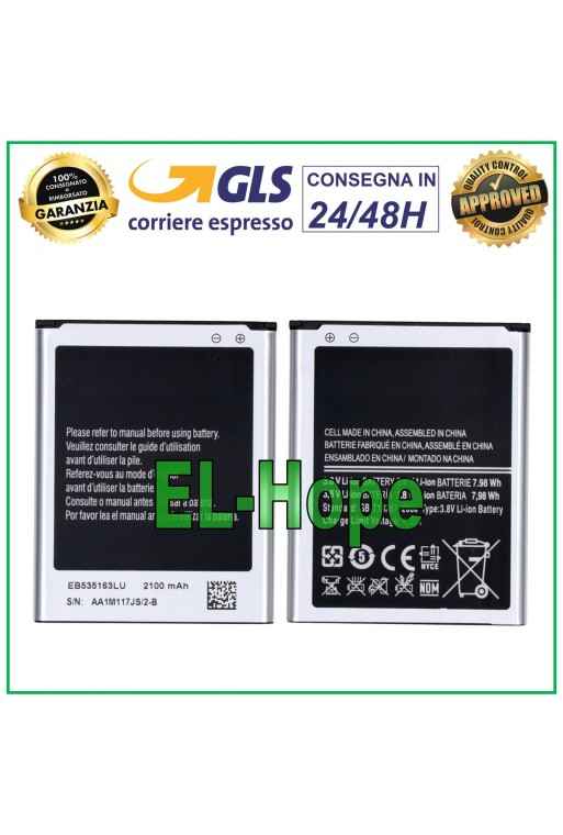 AKKU EB535163LU FÜR SAMSUNG GALAXY GRAND NEO I9060 I9060i 2100 mAh BATTERIE