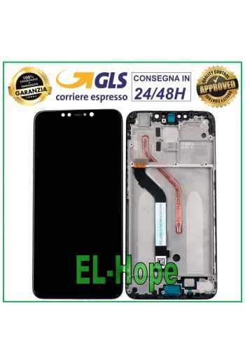 LCD-DISPLAY + RAHMEN FÜR XIAOMI POCOPHONE F1 M1805E10A TOUCHSCREEN SCHWARZES GLAS