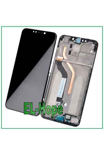 LCD-DISPLAY + RAHMEN FÜR XIAOMI POCOPHONE F1 M1805E10A TOUCHSCREEN SCHWARZES GLAS
