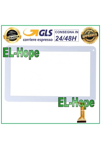 TOUCHSCREEN-GLAS-TABLET I-INN ACTIVE 10A 3G DIGITIZER 10.1 ORIGINAL WEISS