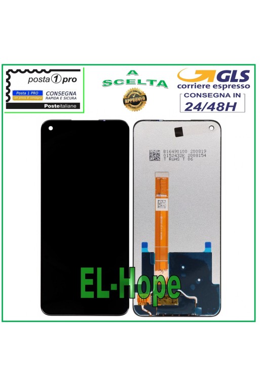 LCD-DISPLAY FÜR OPPO A72 CPH2067 TOUCHSCREEN-MONITOR BILDSCHIRM MONTIERTES GLAS