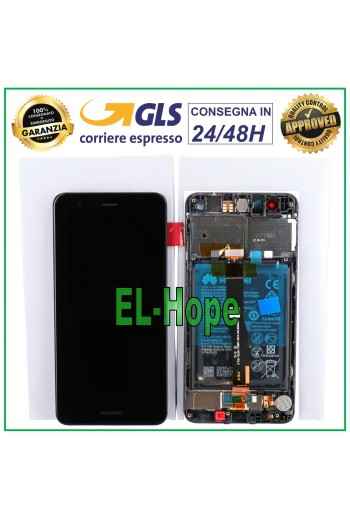 LCD-DISPLAY TOUCHSCREEN-RAHMEN + ORIGINALAKKU HUAWEI NOVA CAN-L11 SCHWARZ