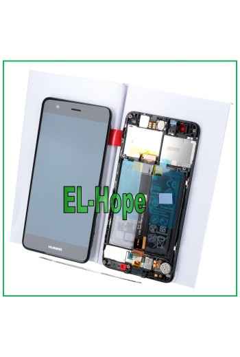 LCD-DISPLAY TOUCHSCREEN-RAHMEN + ORIGINALAKKU HUAWEI NOVA CAN-L11 SCHWARZ